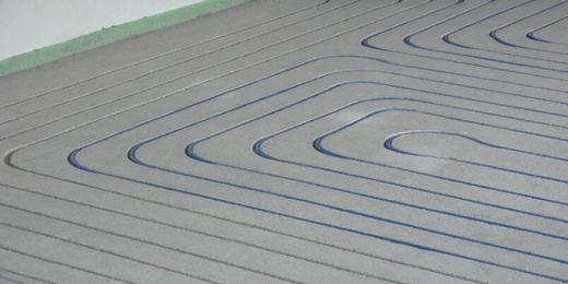 Frezovanie drazky pre podlahove kurenia