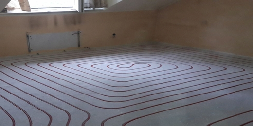 Frezovanie podlahove kurenia