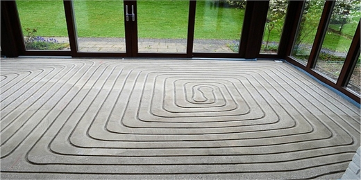 Montaz podlahoveho systemu vykurovania