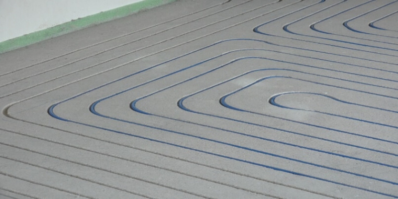 Frezovanie drazky pre podlahove kurenia